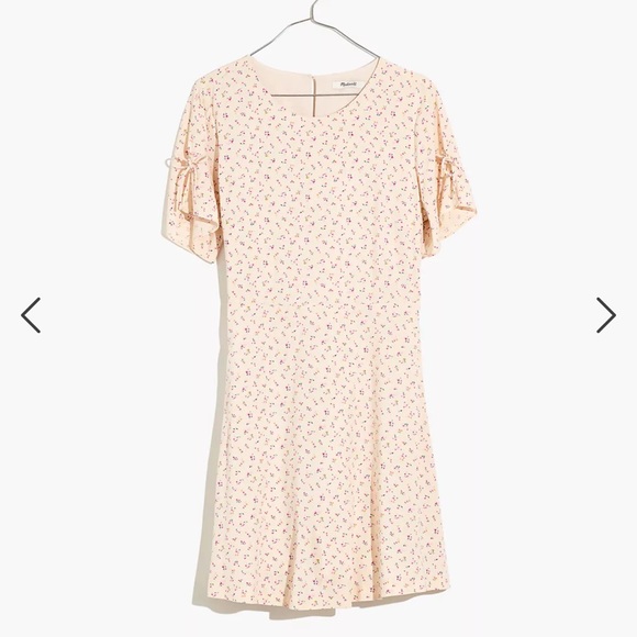 Madewell NWT Tie Sleeve Retro Calico Floral Print Dress vintage retro coquette - Picture 7 of 17